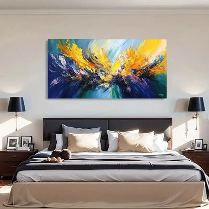 Explosion Decorative Artwork Wall Art Canvas Office Home Room Framed 120x60cm - Bella Home Decor