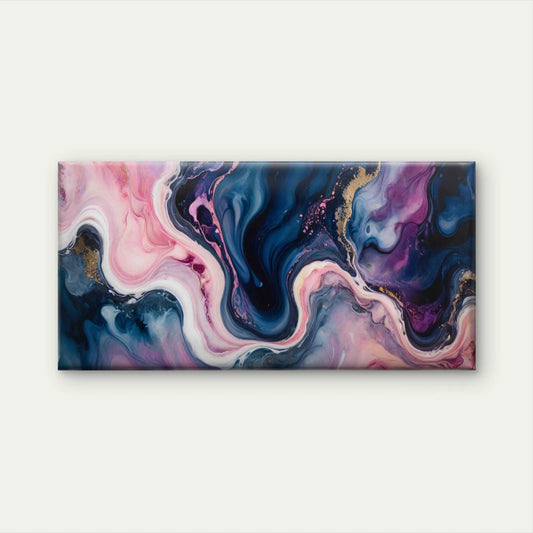 Rainbow Colored Abstract Art Wall Art Canvas Office Home Room Framed 120x60cm
