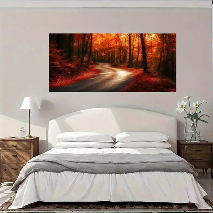 Forest Fantasy Trees Wall Art Canvas Office Home Room Framed 120x60cm