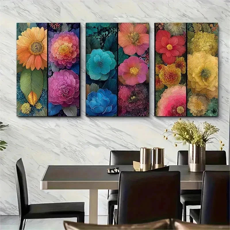 3pcs Aesthetic Vintage Luxury Perfect Wall Art Set Canvas Framed 50x70cm - High Quality Print 100% Australian Made Wall Canvas Ready to Hang - Bella Home Decor