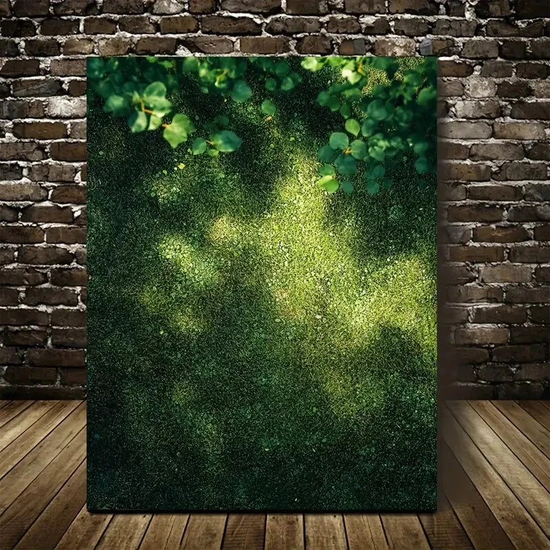 Beautiful Emerald Moss Lawn Design 40x60cm Metal Print Ready to Hang - Bella Home Decor