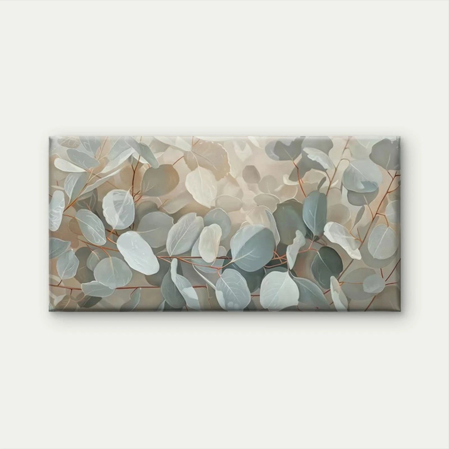 Eucalyptus Leaves Botanical Wall Art Canvas Office Home Room Framed 120x60cm - Bella Home Decor
