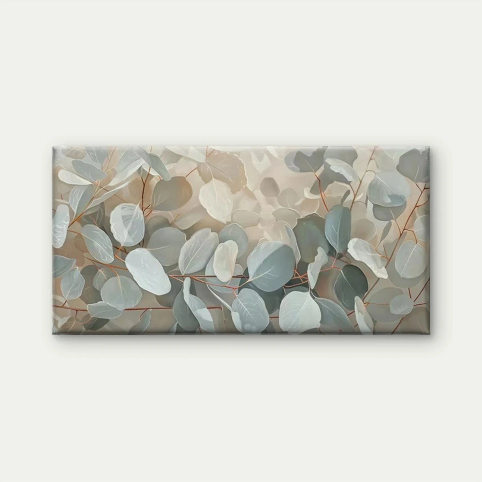 Eucalyptus Leaves Botanical Wall Art Canvas Office Home Room Framed 120x60cm - Bella Home Decor