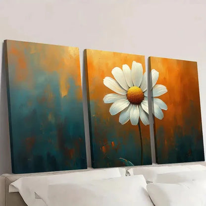3pcs Chamomile Art Chamomile KL  Wall Art Set Canvas Unframed - High Quality Print 100% Australian Made Wall Canvas - Bella Home Decor
