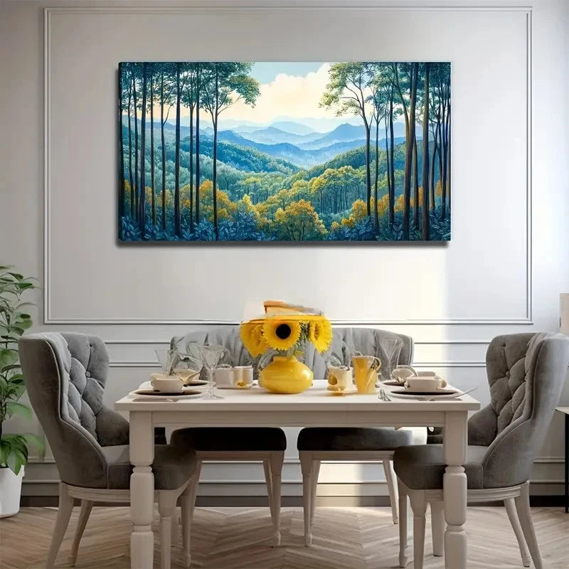 Extended Bullying Mountain Wall Art Canvas Office Home Room Framed 120x60cm