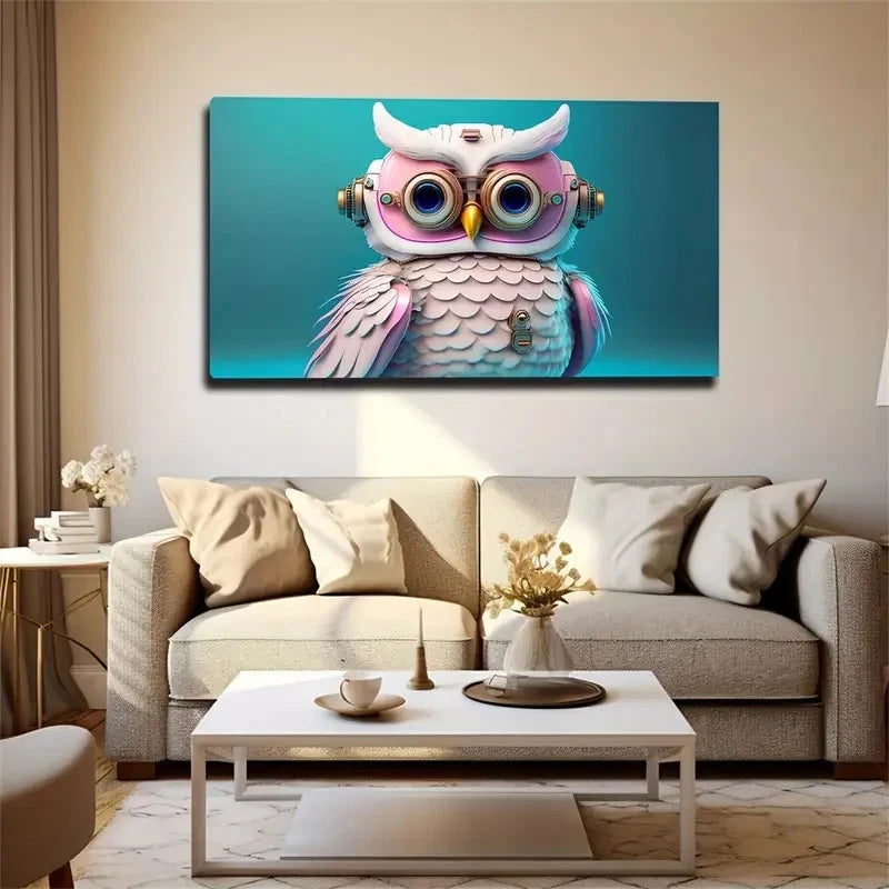 An Artificial Intelligence Bird Wall Art Canvas Office Home Room Framed 120x60cm