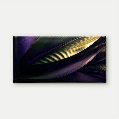 Green and Gold Leaves Wall Art Canvas Office Home Room Framed 120x60cm