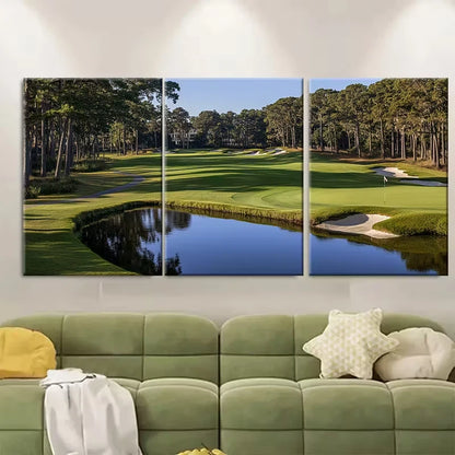 3pcs Sea Pines Resort Print Harbour Town Metal Print Ready to Hang Art