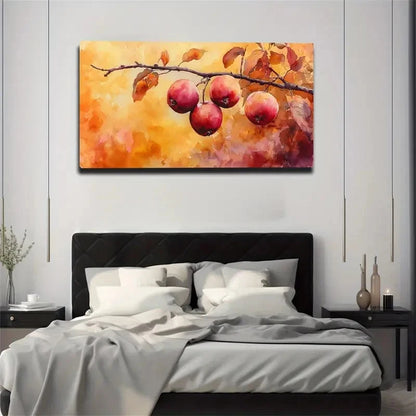Shades Of Orange-Yellow Back Wall Art Canvas Office Home Room Framed 120x60cm