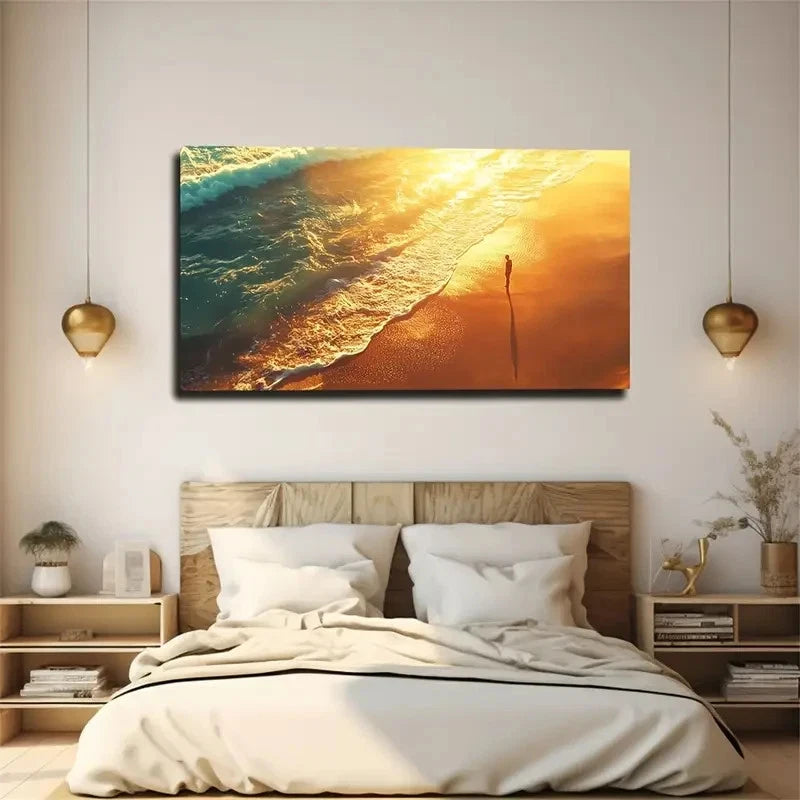 Modern Bohemian Abstract Wall Art Canvas Office Home Room Framed 120x60cm