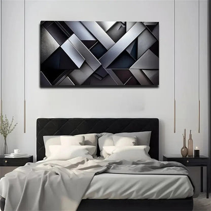 Three-Dimensional Geometry Wall Art Canvas Office Home Room Framed 120x60cm