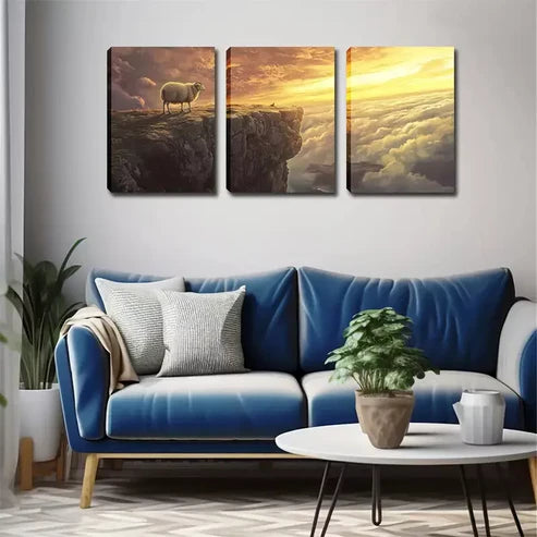 3pcs A Couple Holding an Umbrella Wall Art Set Canvas Framed 60x90cm - High Quality Print 100% Australian Made Wall Canvas Ready to Hang