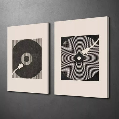 2pcs Decorative Painting, Minimalism, Nordic Style Canvas Framed 50x75cm - High Quality Print 100% Australian Made Wall Canvas Ready to Hang - Bella Home Decor