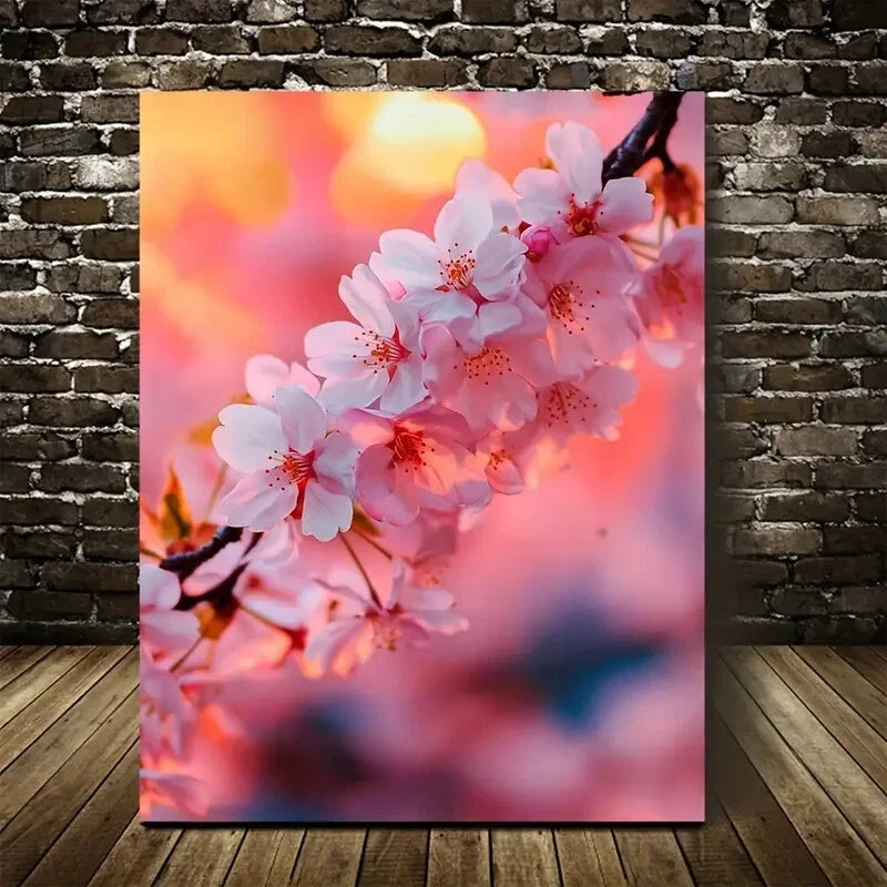 Beautiful Beautiful Cherry Blossoms Suitable 40x60cm Metal Print Ready to Hang