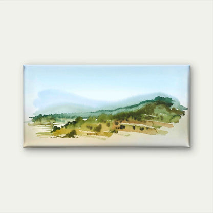Tuscany Watercolor Painting Wall Art Canvas Office Home Room Framed 120x60cm