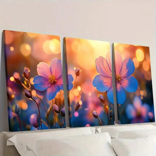 3pcs Modern Minimalist Botanical Photography V Wall Art Set Canvas Framed 60x90cm - High Quality Print 100% Australian Made Wall Canvas Ready to Hang