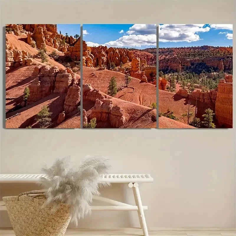 3pcs National Fores Wall Art Set Canvas Framed 40x60cm - High Quality Print 100% Australian Made Wall Canvas Ready to Hang