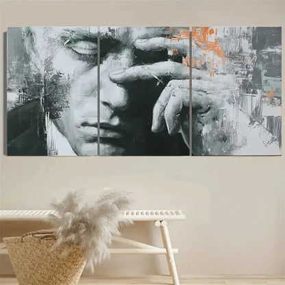3pcs Punk Art Depression Decor For Man Wall Art Set Canvas Framed 40x60cm - High Quality Print 100% Australian Made Wall Canvas Ready to Hang