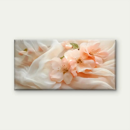 Peach Blossom Abstract Wall Art Canvas Office Home Room Framed 120x60cm