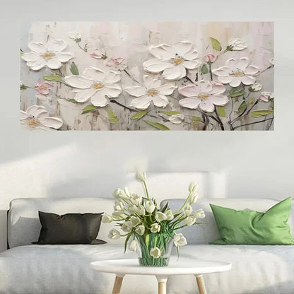 Abstract Peony Elegant Wall Art wall canvas office home room framed 120x60cm