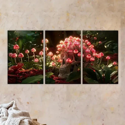 3pcs bird sitting on flower Wall Art Set Canvas Unframed - High Quality Print 100% Australian Made Wall Canvas