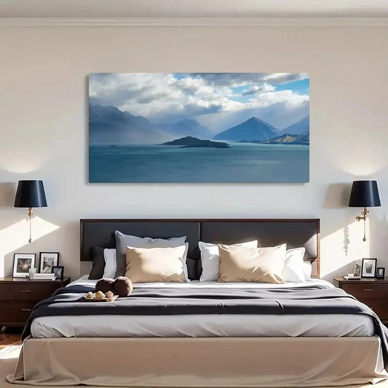 Depicting A Stormy Morning Wall Art Canvas Office Home Room Framed 120x60cm