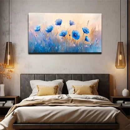 A Beautiful And Hazy Flower Wall Art Canvas Office Home Room Framed 120x60cm