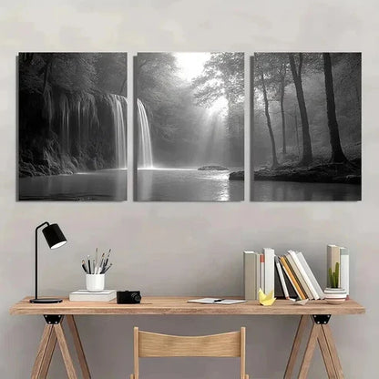 3pcs Haunting Black And White Forest Wall Art Canvas Unframed - High Quality Print 100% Australian Made Wall Canvas