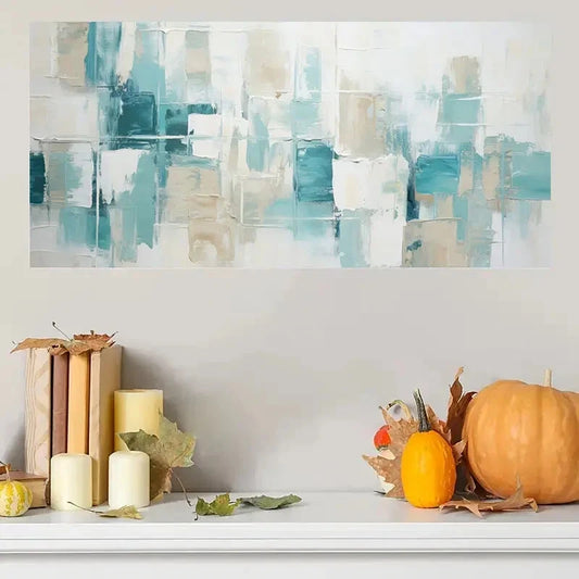 Nordic Minimalist Geometric Wall Art Canvas Office Home Room Framed 120x60cm