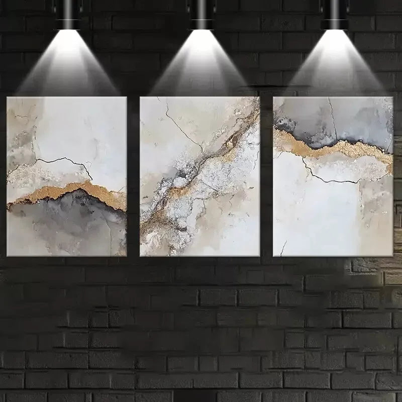 3pcsInterestingAbstract Charming Texture Art Set Canvas Framed 50x70cm - High Quality Print 100% Australian Made Wall Canvas Ready to Hang