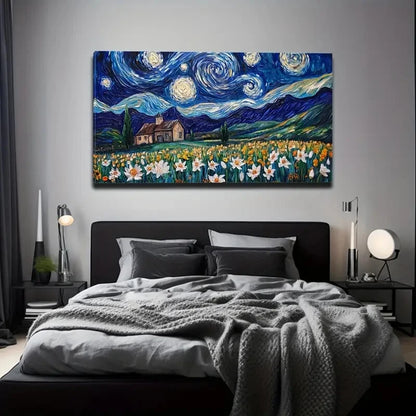 Starry Sky Replica Banquet Wall Art Canvas Office Home Room Framed 120x60cm - Bella Home Decor