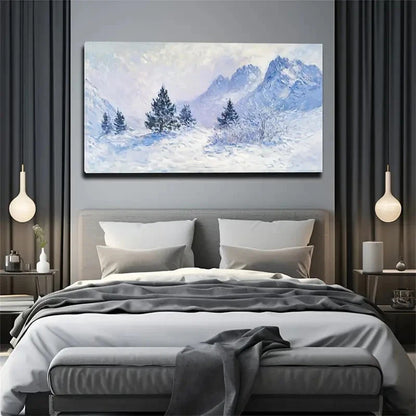 Snow-Covered Ice And Snow Wall Art Canvas Office Home Room Framed 120x60cm