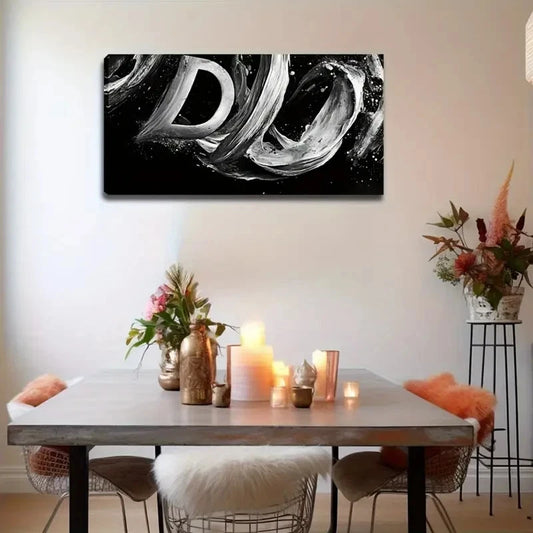 Abstract Watercolor Minimalist Wall Art Canvas Office Home Room Framed 120x60cm