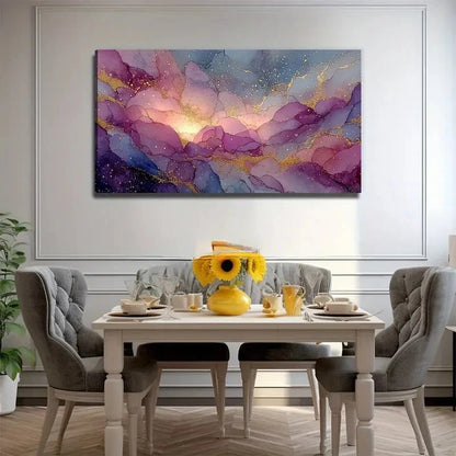 Abstract Gilded Painting Wall Art Canvas Office Home Room Framed 120x60cm
