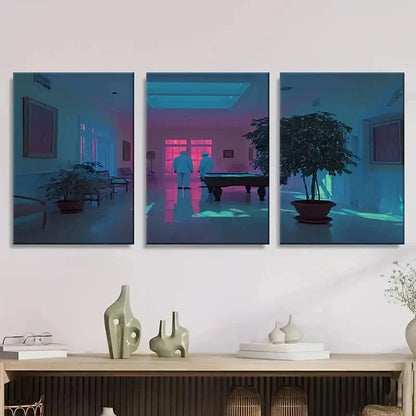 3pcs Abstract Pink Tones Wall Art Set Canvas Framed 50x70cm - High Quality Print 100% Australian Made Wall Canvas Ready to Hang - Bella Home Decor