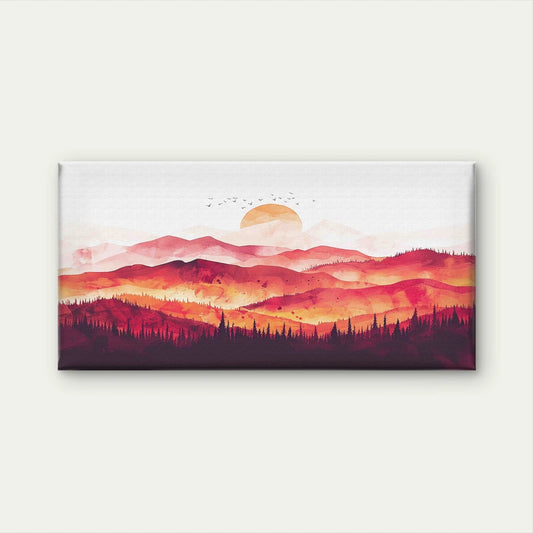 Abstract Art Watercolor Paintin Wall Art Canvas Office Home Room Framed 120x60cm