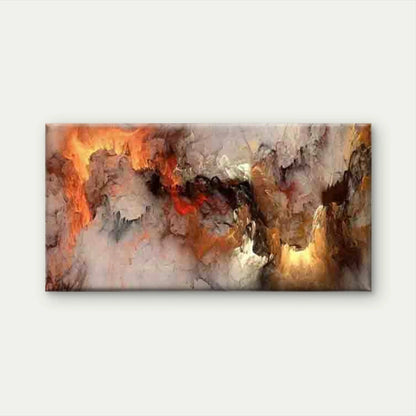 Abstract of Volcanic Lava Wall Art Canvas Office Home Room Framed 120x60cm