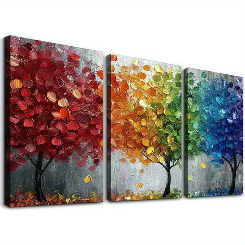 3pcs Classic Abstract Tree Art Set Canvas Unframed - High Quality Print 100% Australian Made Wall Canvas