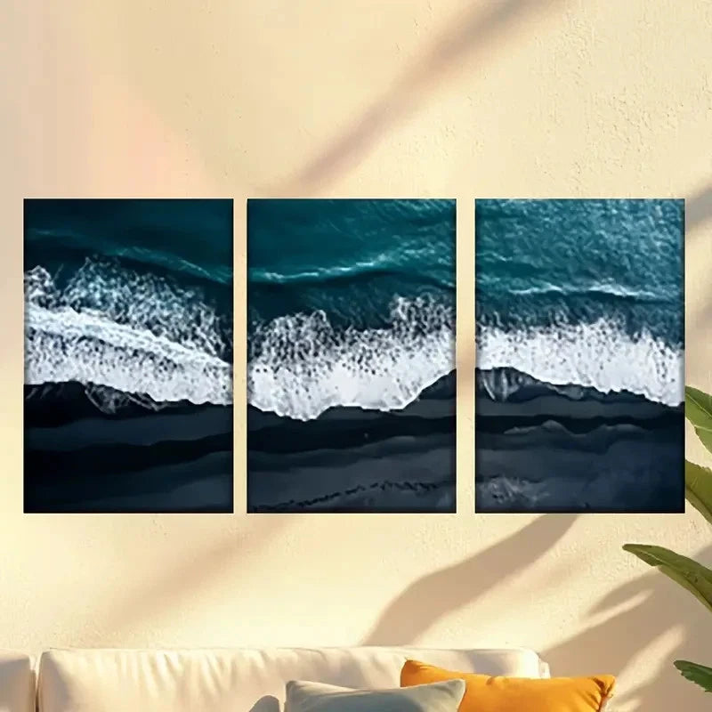 3pcs the ocean canvas print Wall Art Set Canvas Framed 40x60cm - High Quality Print 100% Australian Made Wall Canvas Ready to Hang