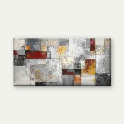 Abstract Design Trendy Colors Wall Art Canvas Office Home Room Framed 120x60cm - Bella Home Decor