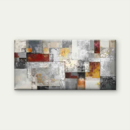 Abstract Design Trendy Colors Wall Art Canvas Office Home Room Framed 120x60cm