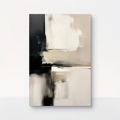 White, Black & Gray Color Palette Metal Print Ready to Hang