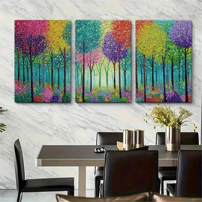 3pcs Abstract Landscape Painting Color Perfect Wall Art Set Canvas Framed 50x70cm - High Quality Print 100% Australian Made Wall Canvas Ready to Hang - Bella Home Decor