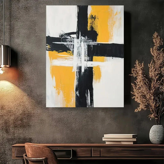 Beautiful Modern Minimalist Abstract Painting 40x60cm Metal Print Ready to Hang