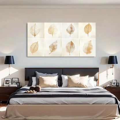 Autumn Leaf Horizontal Décor Wall Art Canvas Office Home Room Framed 120x60cm - Bella Home Decor