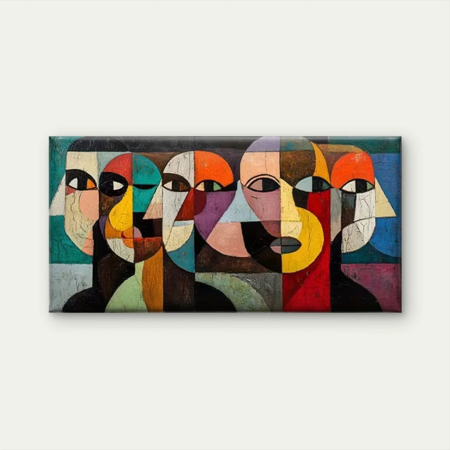 Abstract women Wall Art Canvas Office Home Room Framed 120x60cm