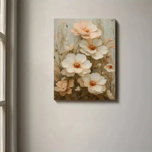 Beautiful Vintage Floral Farmhouse Wildflower Field 60x90cm Metal Print Ready to Hang