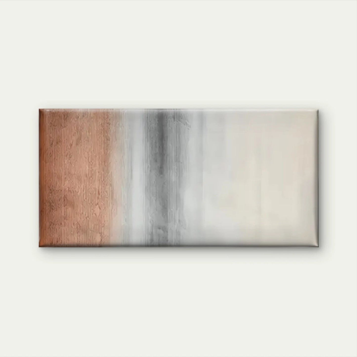 Brown Black White Grey Paint Wall Art Canvas Office Home Room Framed 120x60cm