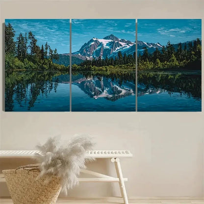 3pcs Pacific Northwest Landscape Print Wall Art Set Canvas Framed 40x60cm - High Quality Print 100% Australian Made Wall Canvas Ready to Hang