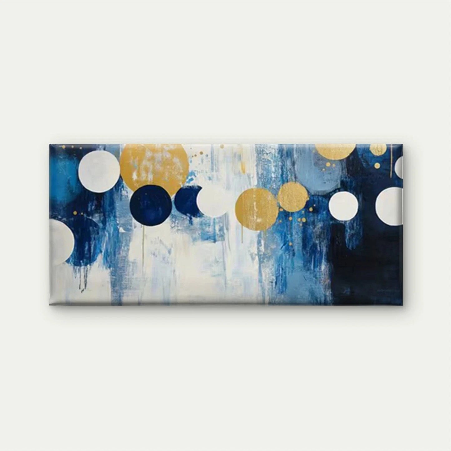 Blue Mountains Abstract Wall Art Canvas Office Home Room Framed 120x60cm